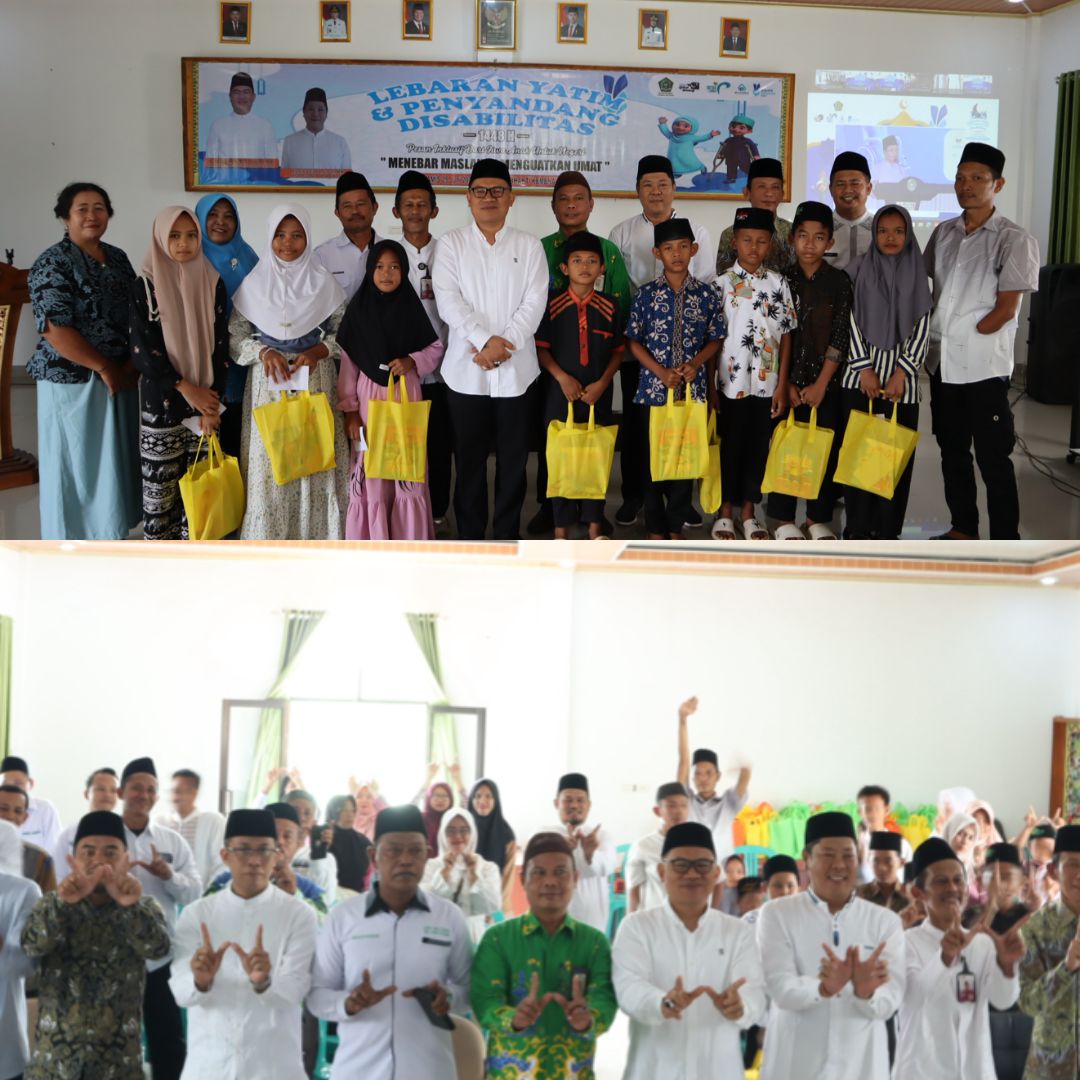 Kemenag Way Kanan Gelar Lebaran Yatim Dan Penyandang Disabilitas, MIN 1 Way Kanan Turut Berpartisipasi