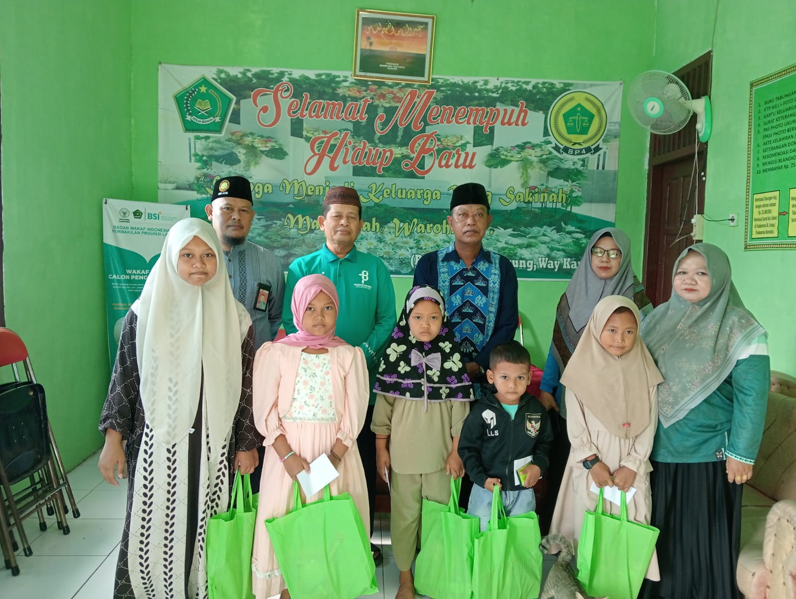 KUA Bumi Agung Salurkan Bantuan Bagi Anak Yatim Dan Penyandang Disabilitas