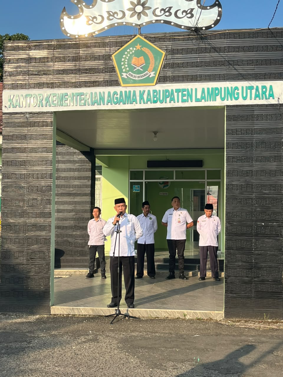Kasi PAI Kemenag Lampung Utara Ajak ASN Maknai Logo "Ikhlas Beramal" Dalam Apel Senin Pagi