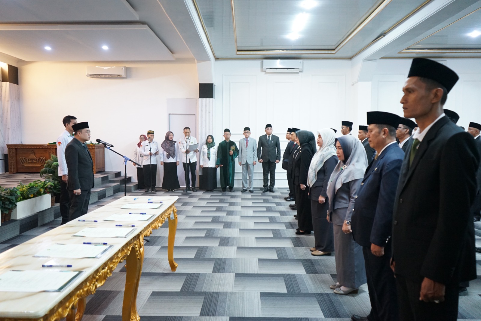 Kemenag Kota Metro Hadiri Pelantikan Dan Pengambilan Sumpah Jabatan Kepala Madrasah Dan Jabatan Fungsional Di Kanwil Kemenag Lampung