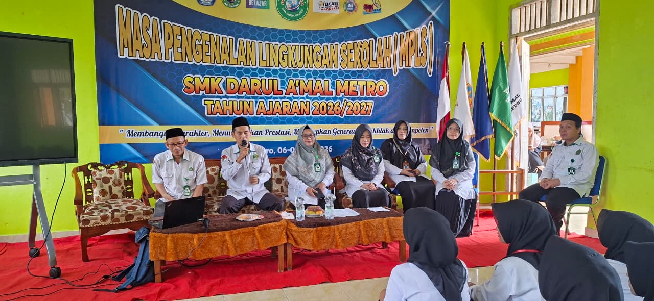 Kemenag Kota Metro Perkuat Pembinaan Karakter Remaja Melalui BRUS KUA Metro Barat Pada MPLS Darul 'Amal Metro