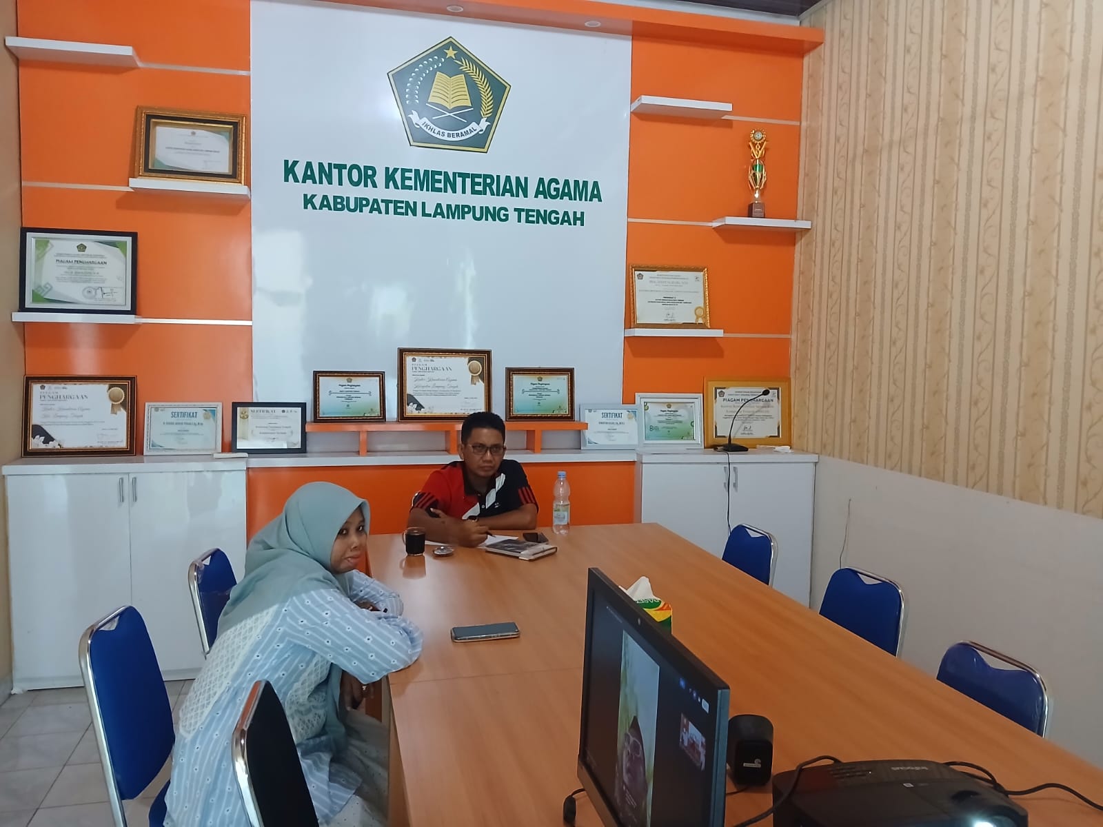 Perkuat Transformasi Digital Kepegawaian, Kemenag Lampung Tengah Ikuti Bimtek SIPKUA