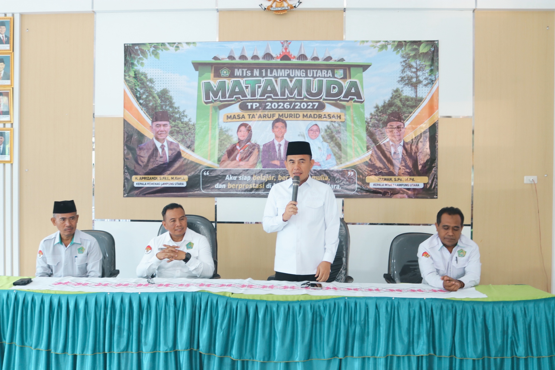 Buka MATAMUDA MTsN 1 Lampung Utara, Aprizandi Tekankan Akhlak Sebagai Ciri Khas Madrasah