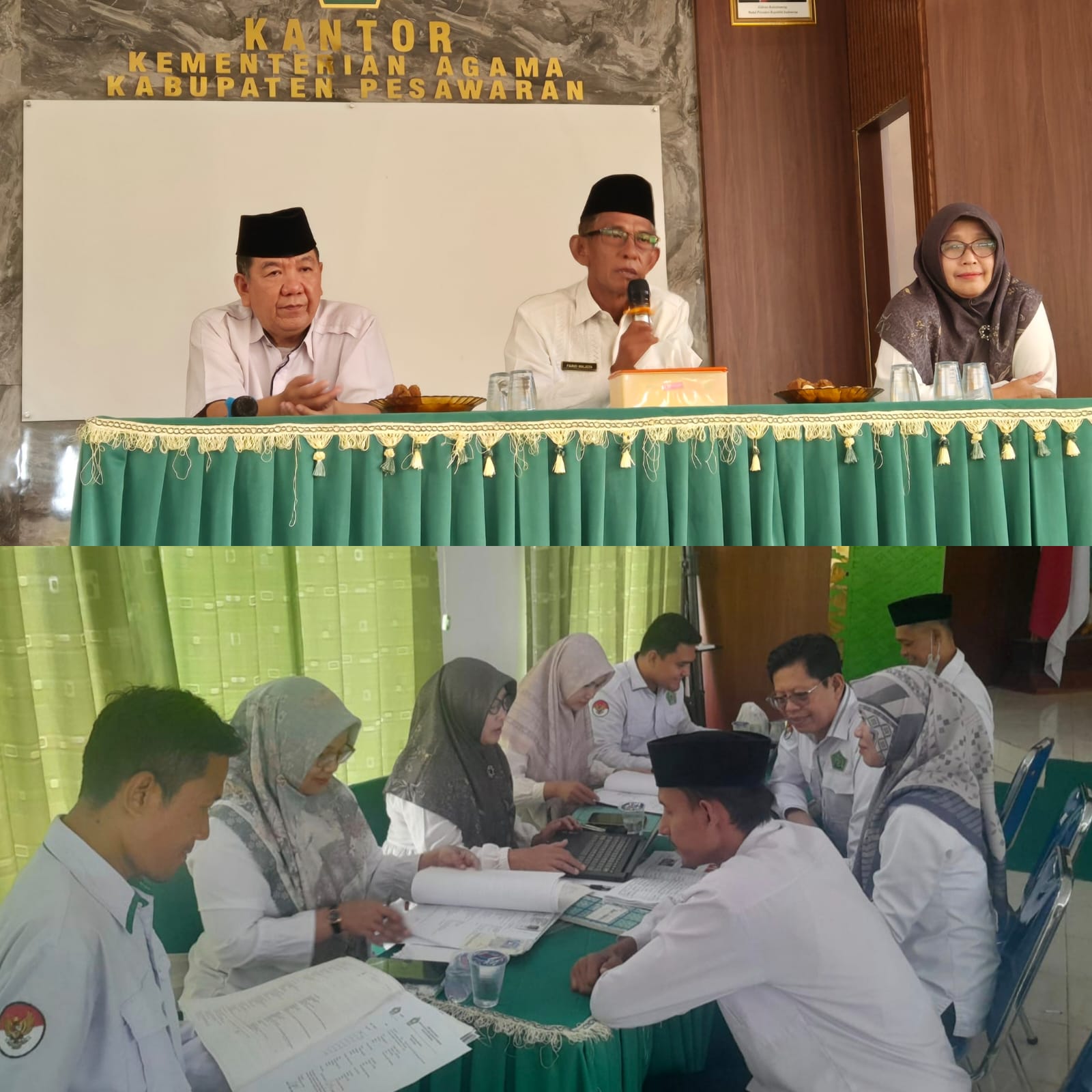 Kemenag Pesawaran Perkuat Tertib Administrasi Nikah Melalui Supervisi KUA