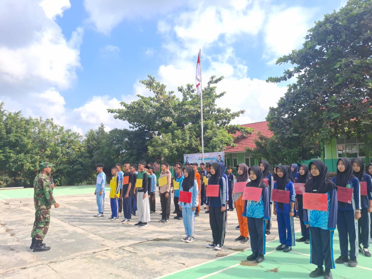 Sinergi MAN 1 Way Kanan Dan Koramil Baradatu Perkuat Karakter Peserta Didik Baru Melalui PBB