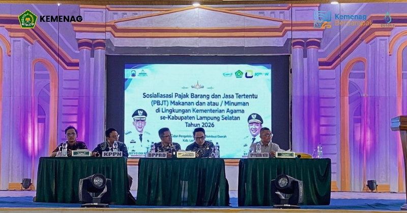 BPPRD Lampung Selatan Sosialisasikan PBJT, Perkuat Pemahaman Pajak Bagi Jajaran Kemenag
