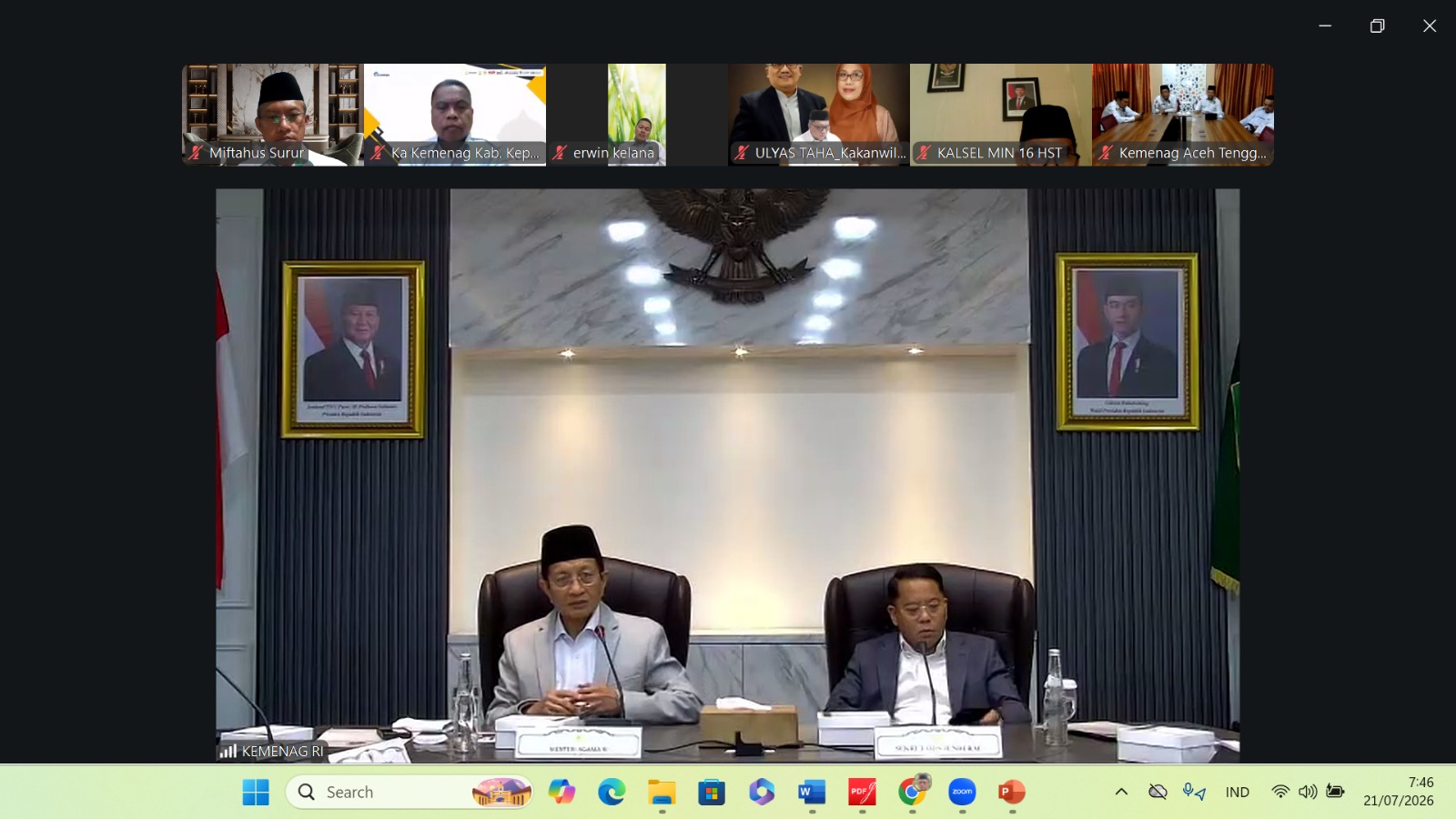Manajemen Talenta, Pesan Menteri Agama “Datamu, Nasibmu”