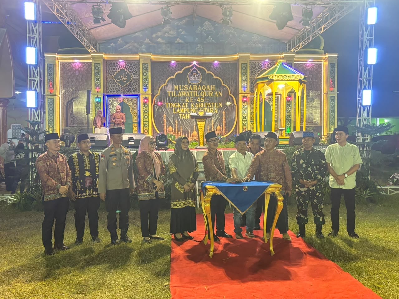 Bupati Lampung Utara Buka MTQ Ke-45, Kemenag Panjatkan Doa Untuk Kesuksesan Musabaqah