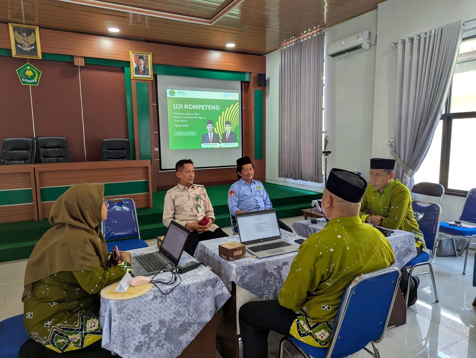 Penyuluh Agama Islam Kemenag Kota Metro Ikuti Penilaian Kompetensi Kenaikan Jenjang