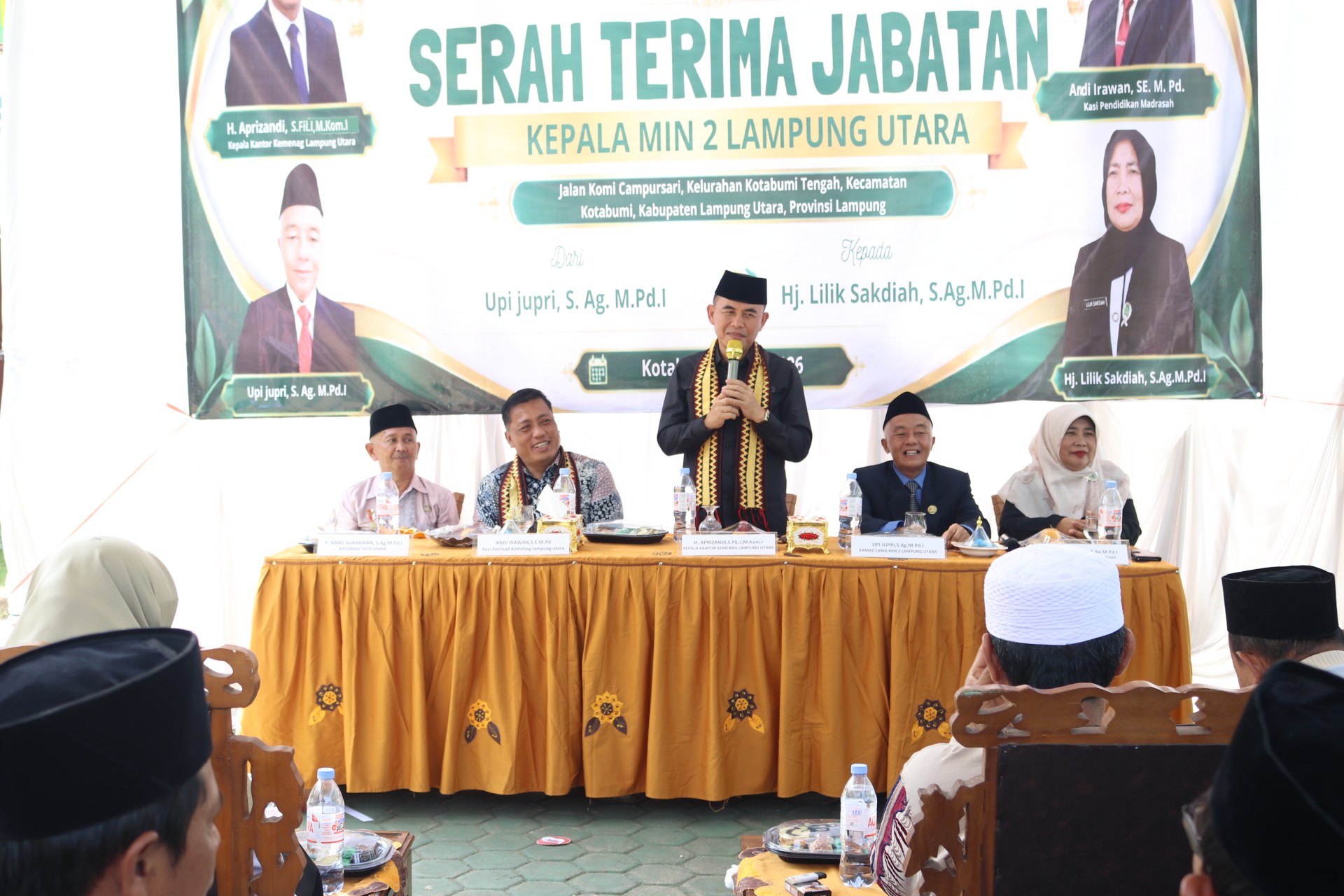Kepemimpinan MIN 2 Lampung Utara Berganti, Aprizandi Tekankan Keikhlasan Dan Kolaborasi