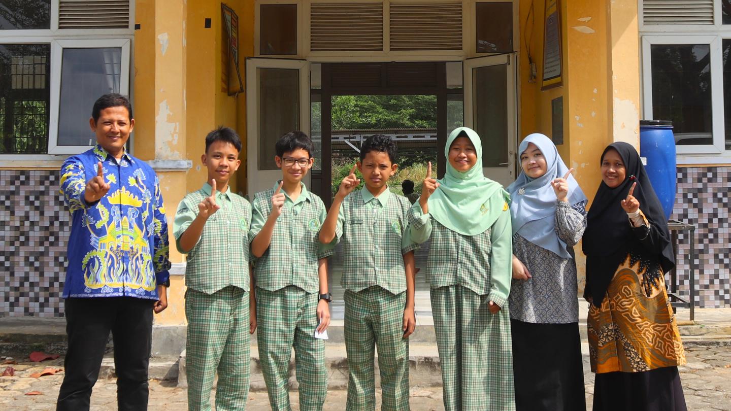 Incar Tiket Nasional, Empat Duta Akademik MTsN 1 Lamsel Siap Bertarung di OSN Tingkat Provinsi