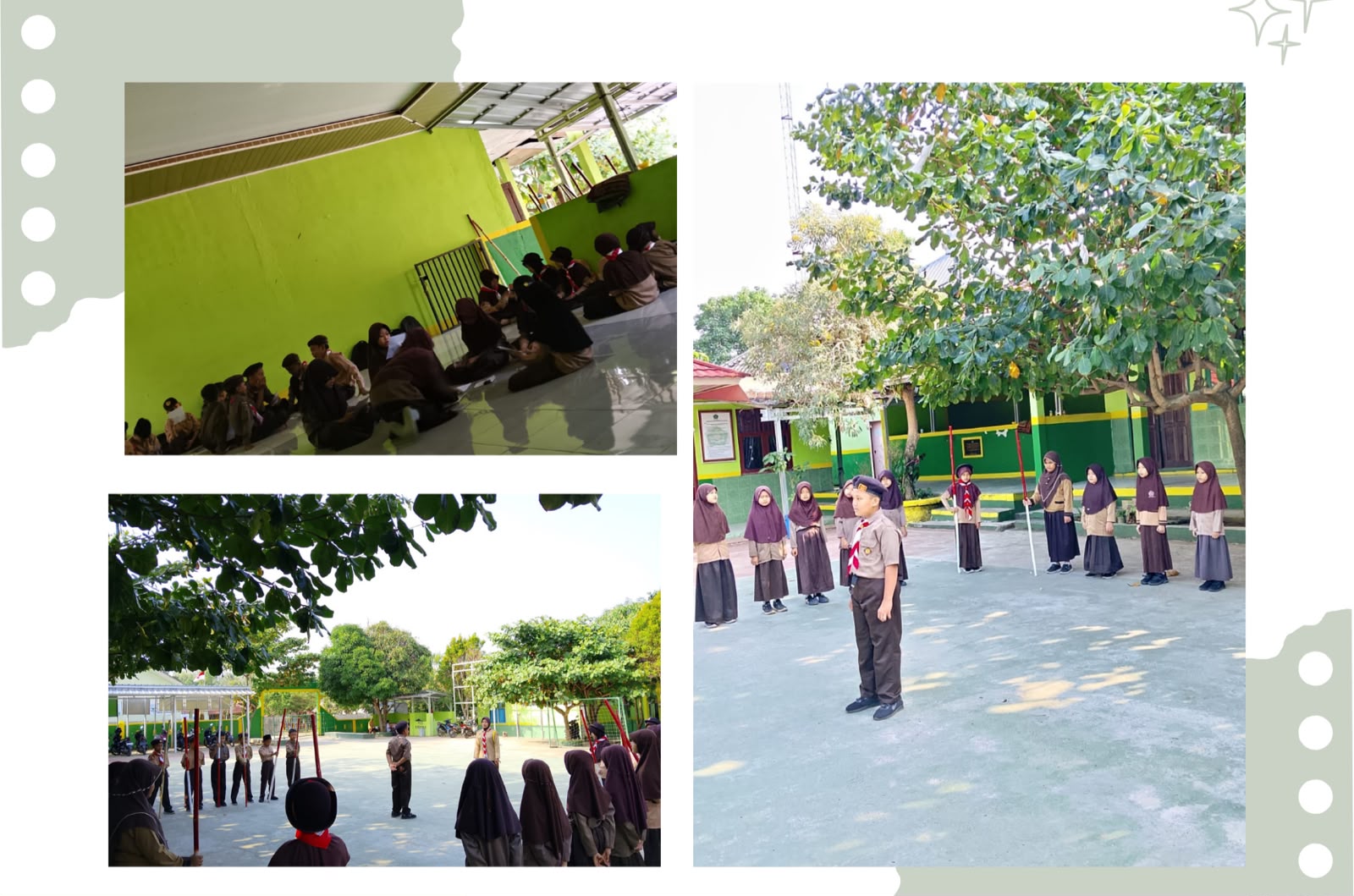 Kompak dan Antusias, Siswa MIN 1 Way Kanan Ikuti Latihan Pramuka Terpadu