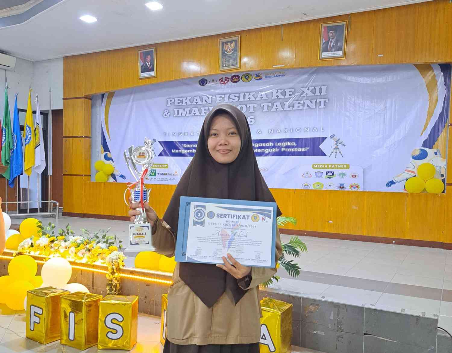 Siswa MAN 1 Metro Raih Juara 3 Olimpiade Fisika Tingkat Nasional