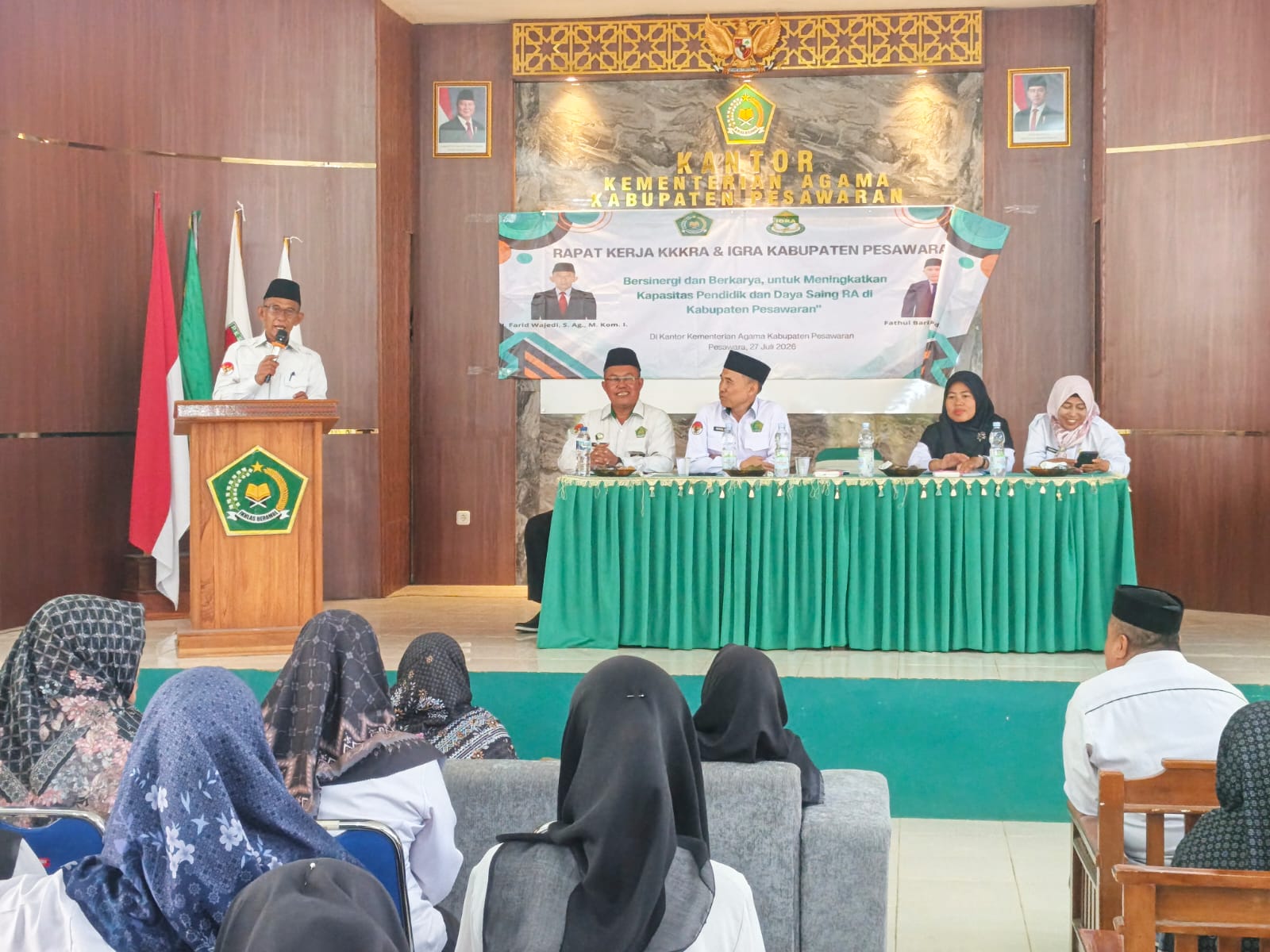 Ka. Kemenag Pesawaran Buka Raker K3RA dan IGRA, Tekankan Peran Strategis Guru RA