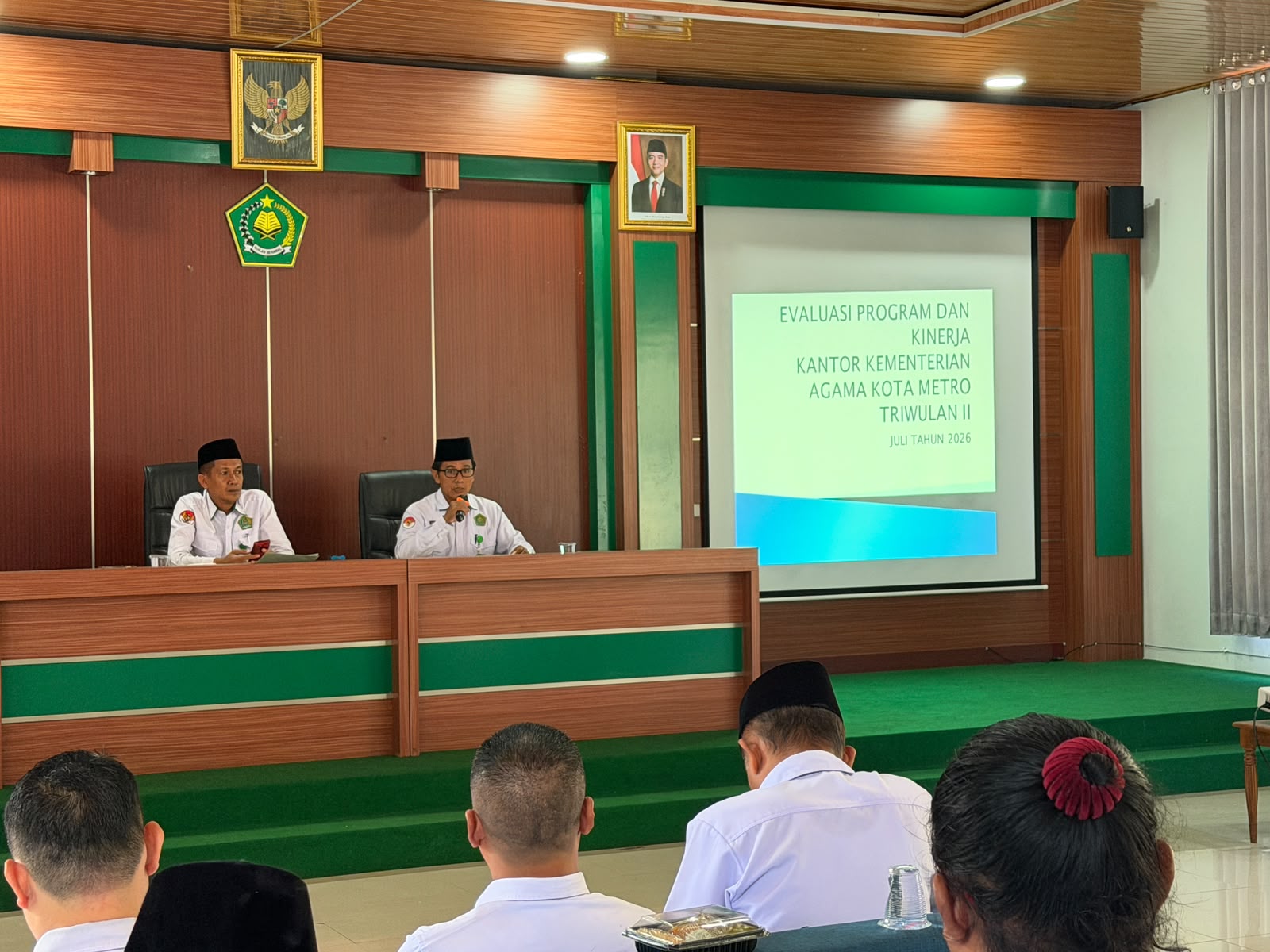 Kemenag Kota Metro Perkuat Sinergi dan Evaluasi Kinerja Melalui Rapat Koordinasi Triwulan II