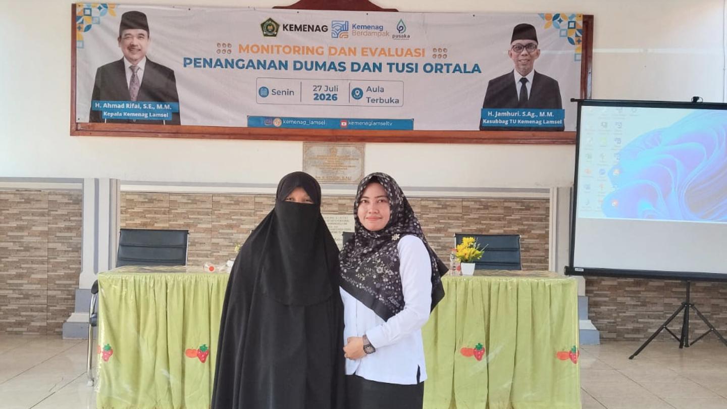 Tingkatkan Kualitas Layanan Publik, Delegasi MTsN 3 Lamsel Ikuti Monev Dumas dan Tusi Ortala di Kemenag