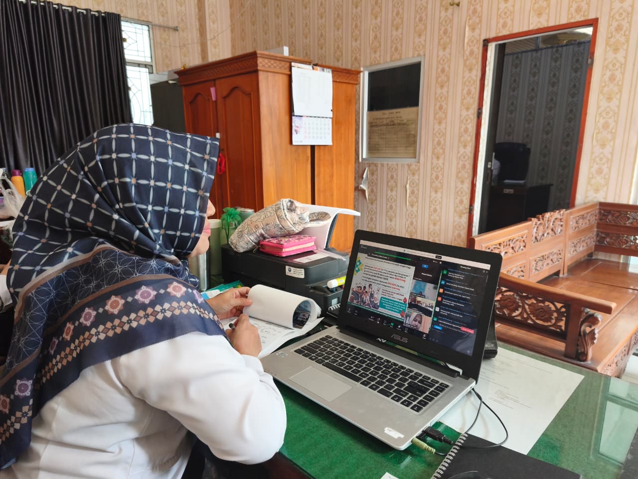 Kemenag Kota Metro Ikuti Rakor Penguatan Tata Kelola UKS dan Implementasi Program BIAS Madrasah Secara Daring