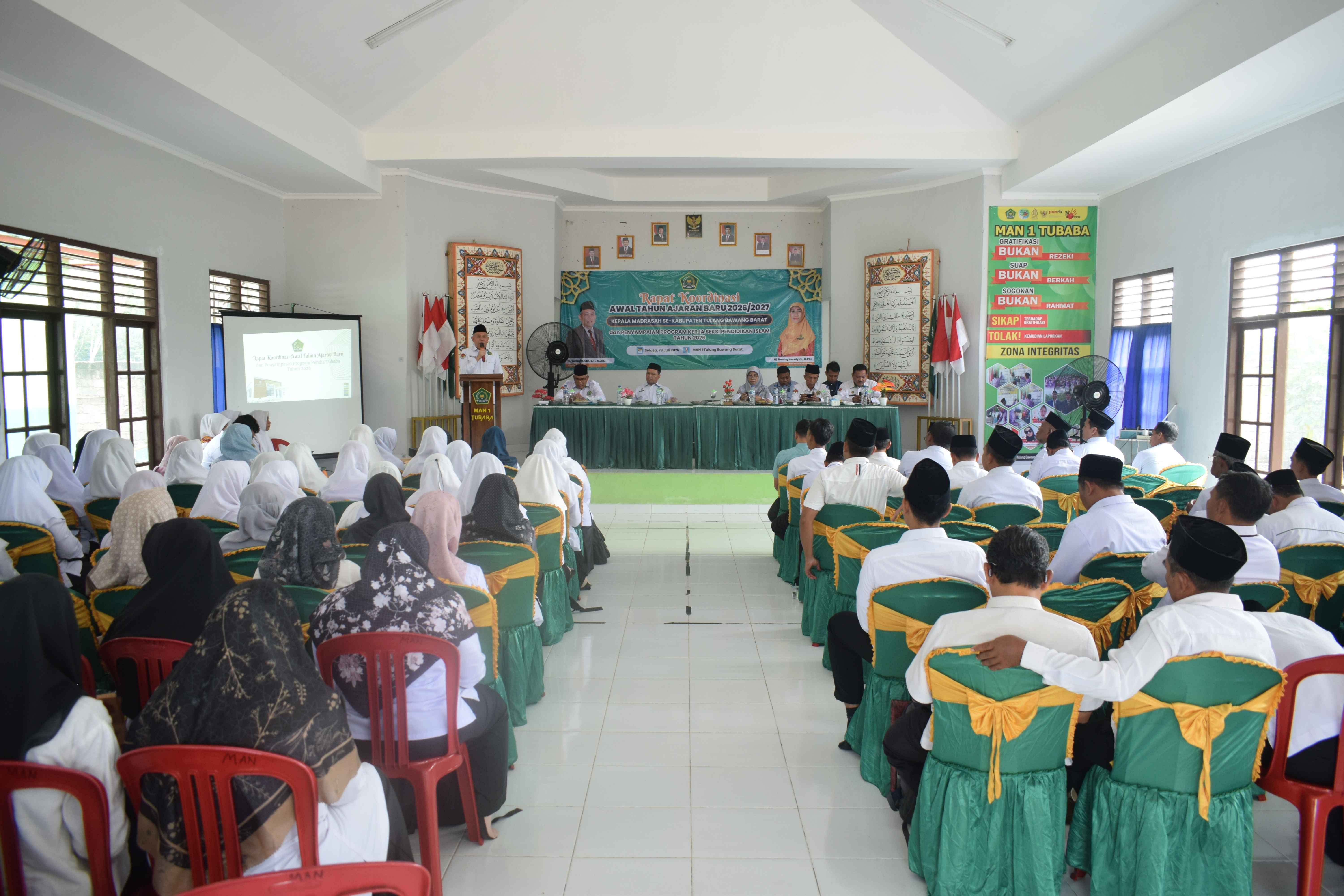 Kepala Kemenag Tubaba Tegaskan Fungsi Strategis Madrasah pada Rapat Awal Tahun Ajaran 2026/2027