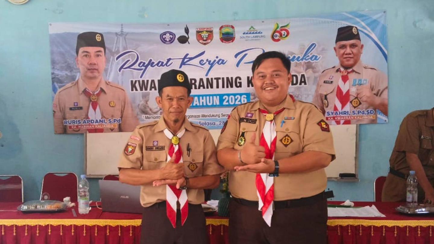 Sinergi 57 Gugus Depan, Delegasi Pramuka MTsN 1 Lamsel Sukseskan Rakerran Kwarran Kalianda 2026