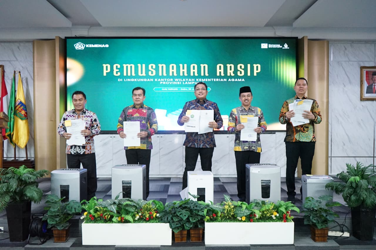 Kemenag Tuba Perkuat Tata Kelola Arsip Profesional Lewat Pemusnahan Arsip