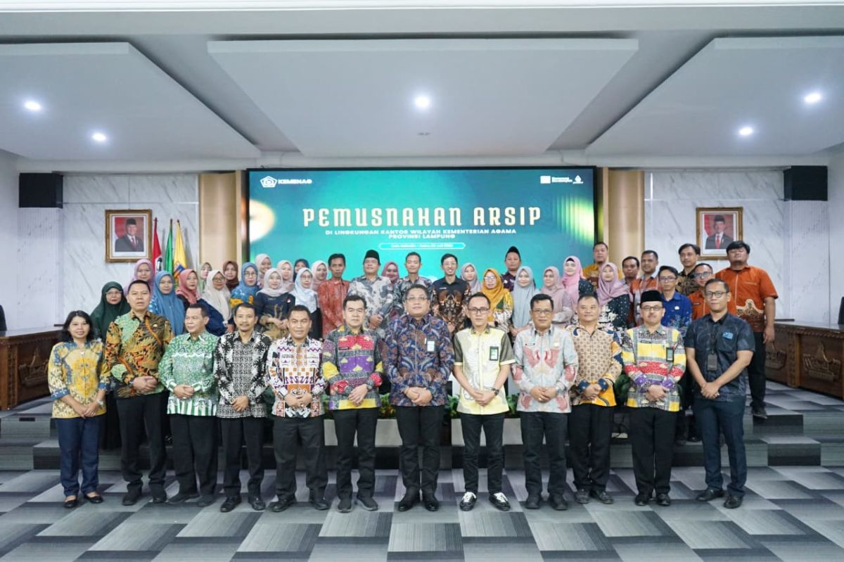 Perkuat Kompetensi Kearsipan, Arsiparis Kemenag Way Kanan Ikuti Pemusnahan Arsip dan Bimtek Tata Naskah Dinas