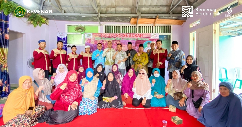 Kemenag Lamsel Tinjau Dampak Kampung Sedekah bagi Masyarakat
