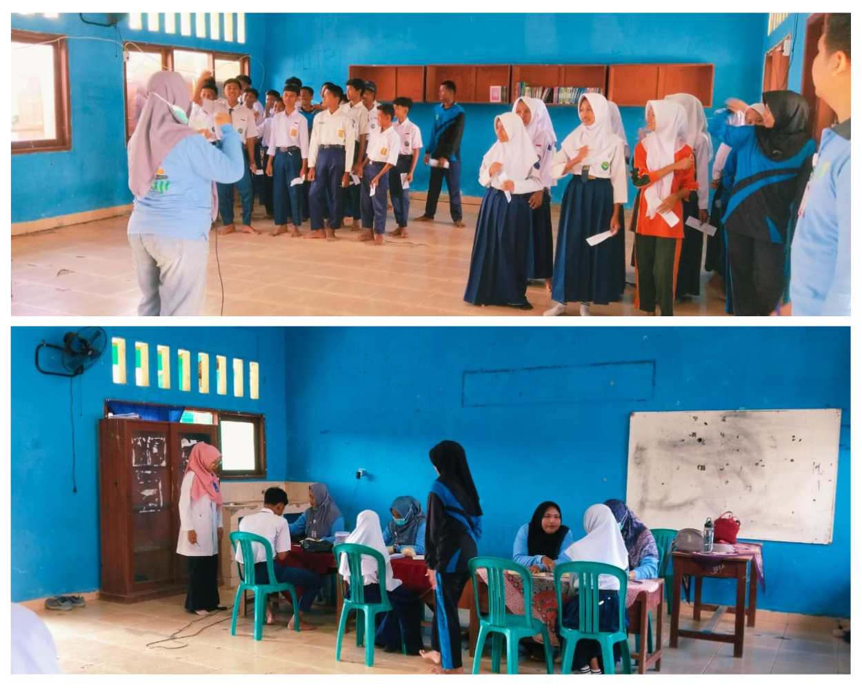 MTsN 2 Mesuji bersama Tim Medis UPTD Puskesmas Adi Luhur, Gelar Cek Kesehatan Gratis