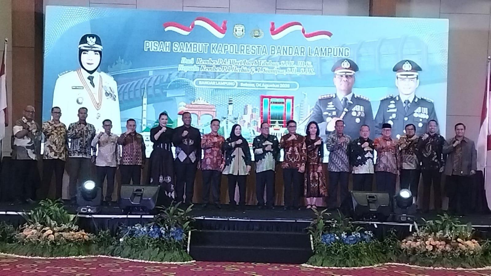 Kombes Pol Herbin Garbawiyata Resmi Pimpin Polresta Bandar Lampung, Erwinto: Siap Perkuat Sinergi Jaga Kamtibmas dan Kerukunan