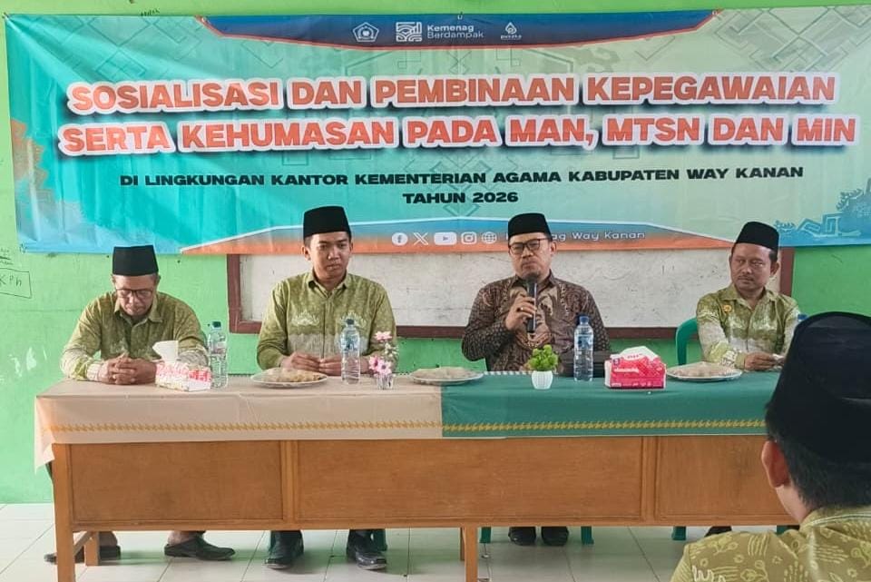 Perkuat MIN 4 Way Kanan, Kakan Kemenag Tegaskan 4 Pilar Pembinaan