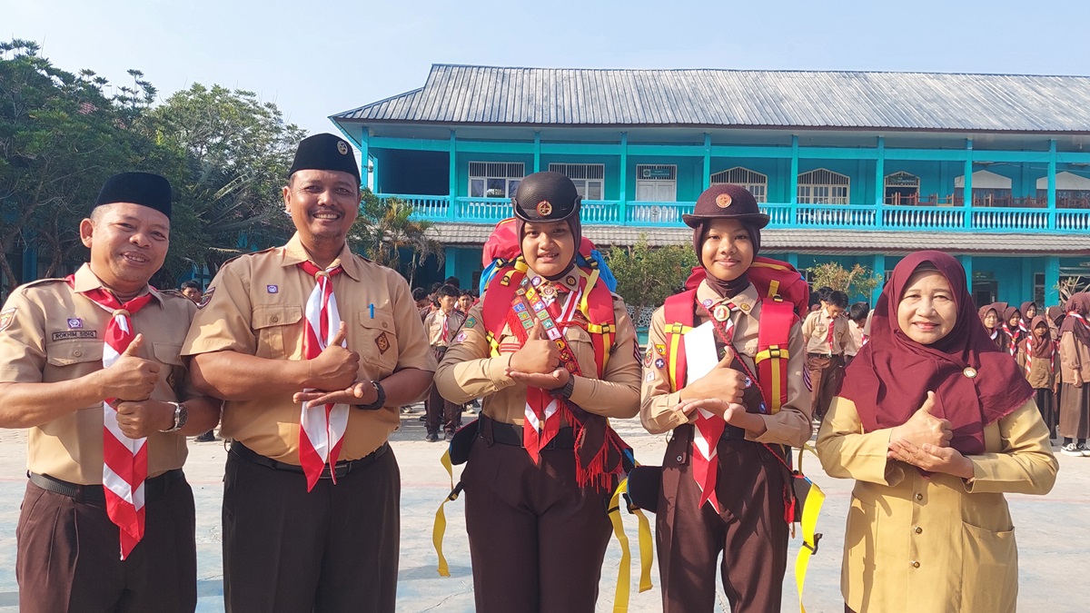 Dua Murid MTsN 1 Mesuji Ikuti Jambore Nasional di Cibubur