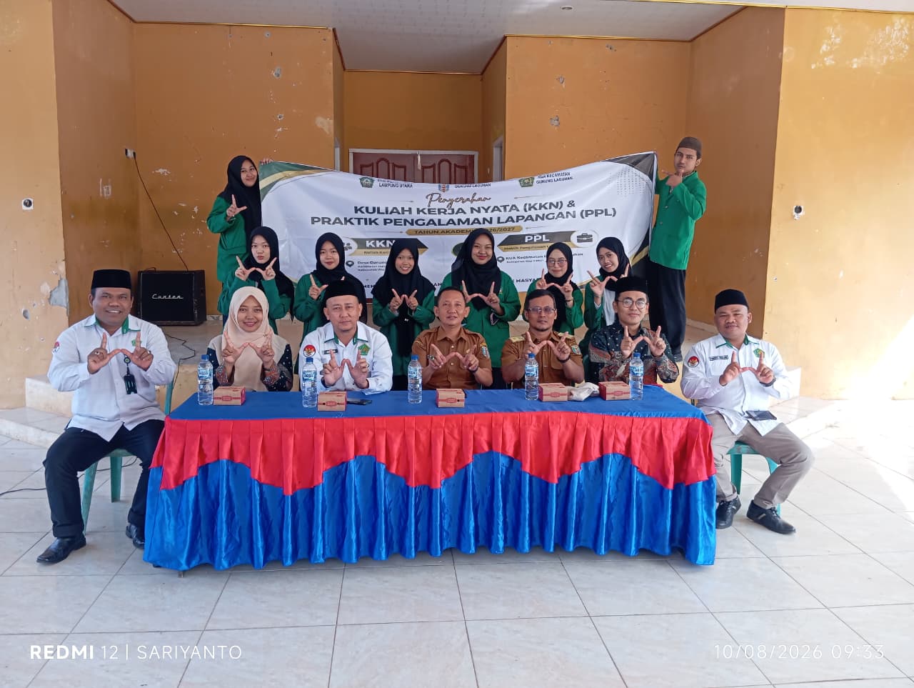 Penerimaan Mahasiswa KKN dan PPL STIS Sutan Fatah di Aula Kantor Camat Gunung Labuhan, Sinergi Akademik dan Pelayanan Publik