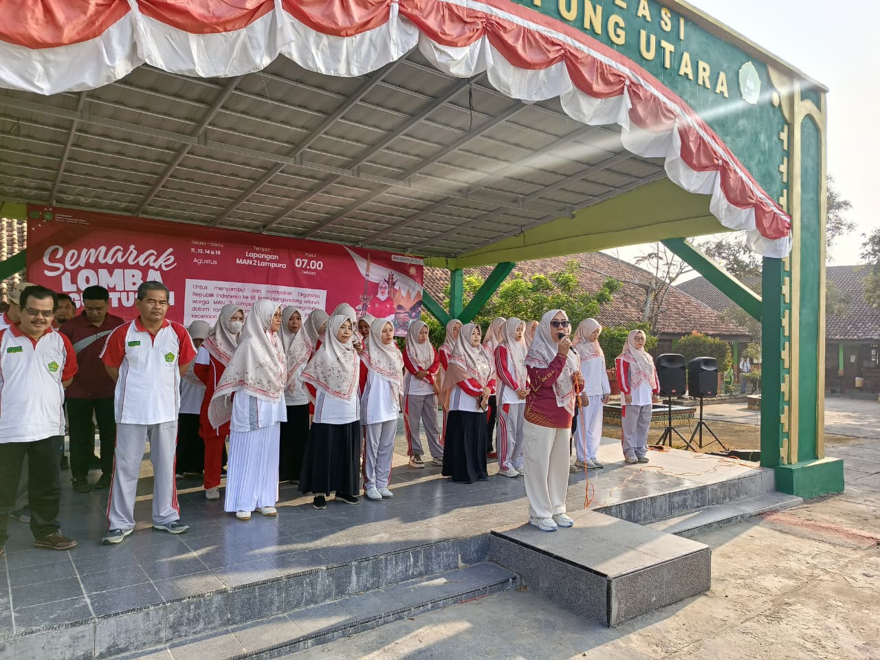 Semarak Lomba Agustusan MAN 2 Lampung Utara Dibuka Langsung Oleh Kepala Madarasah