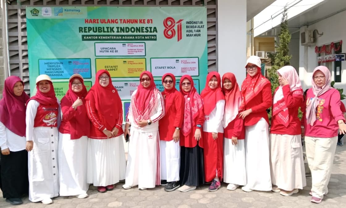 DWP Kemenag Metro Semarakkan HUT Kemerdekaan RI dengan Beragam Perlombaan