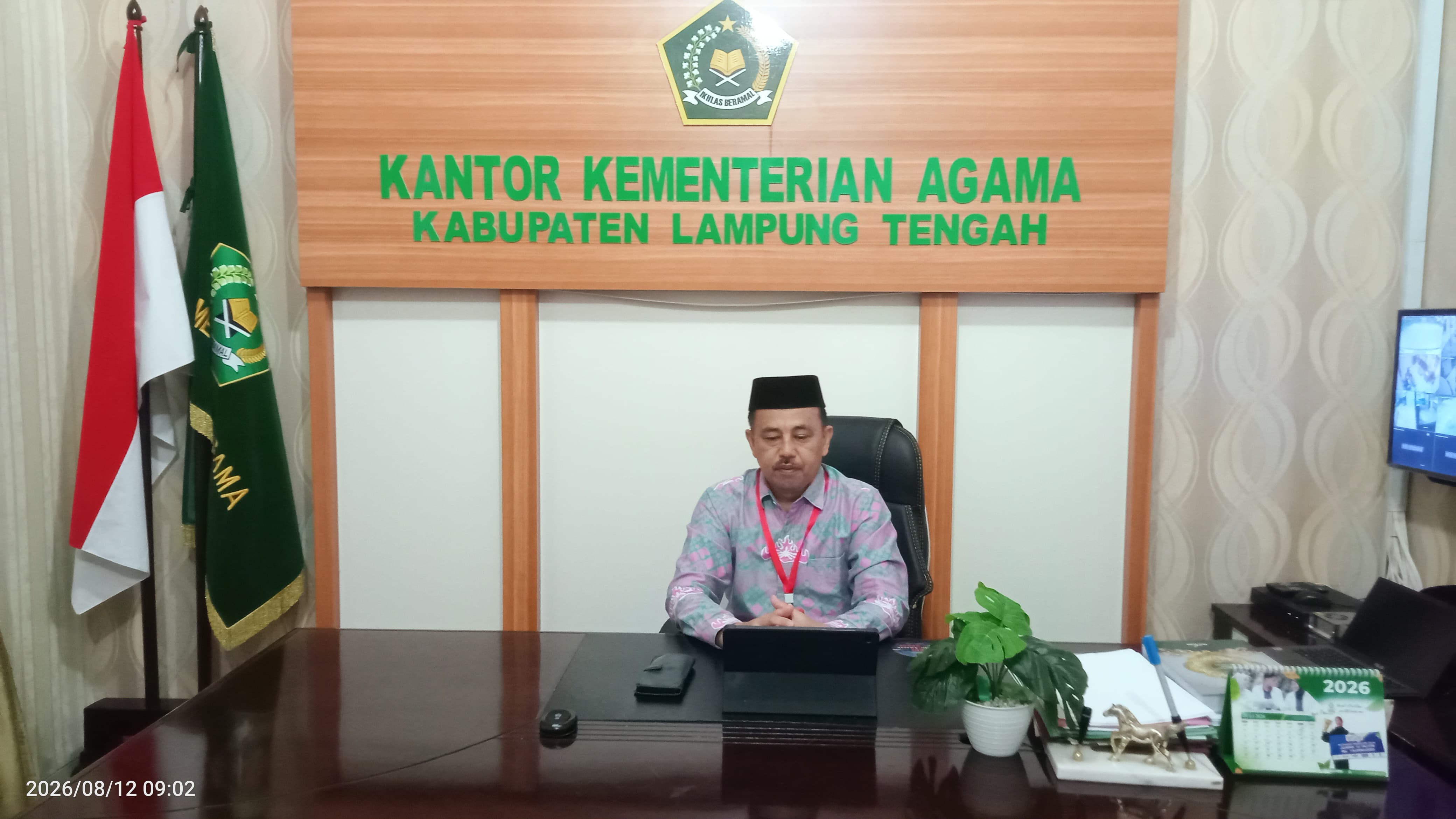 Kemenag Lamteng Perkuat Benteng Integritas, Kepala Kemenag Ikuti Sosialisasi Fraud dan IEPK