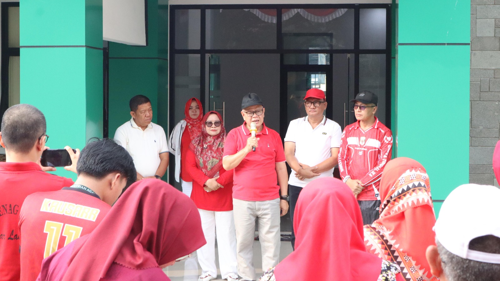 Senam Kerukunan Tandai Kick Off HUT Ke-81 RI Kemenag Bandar Lampung