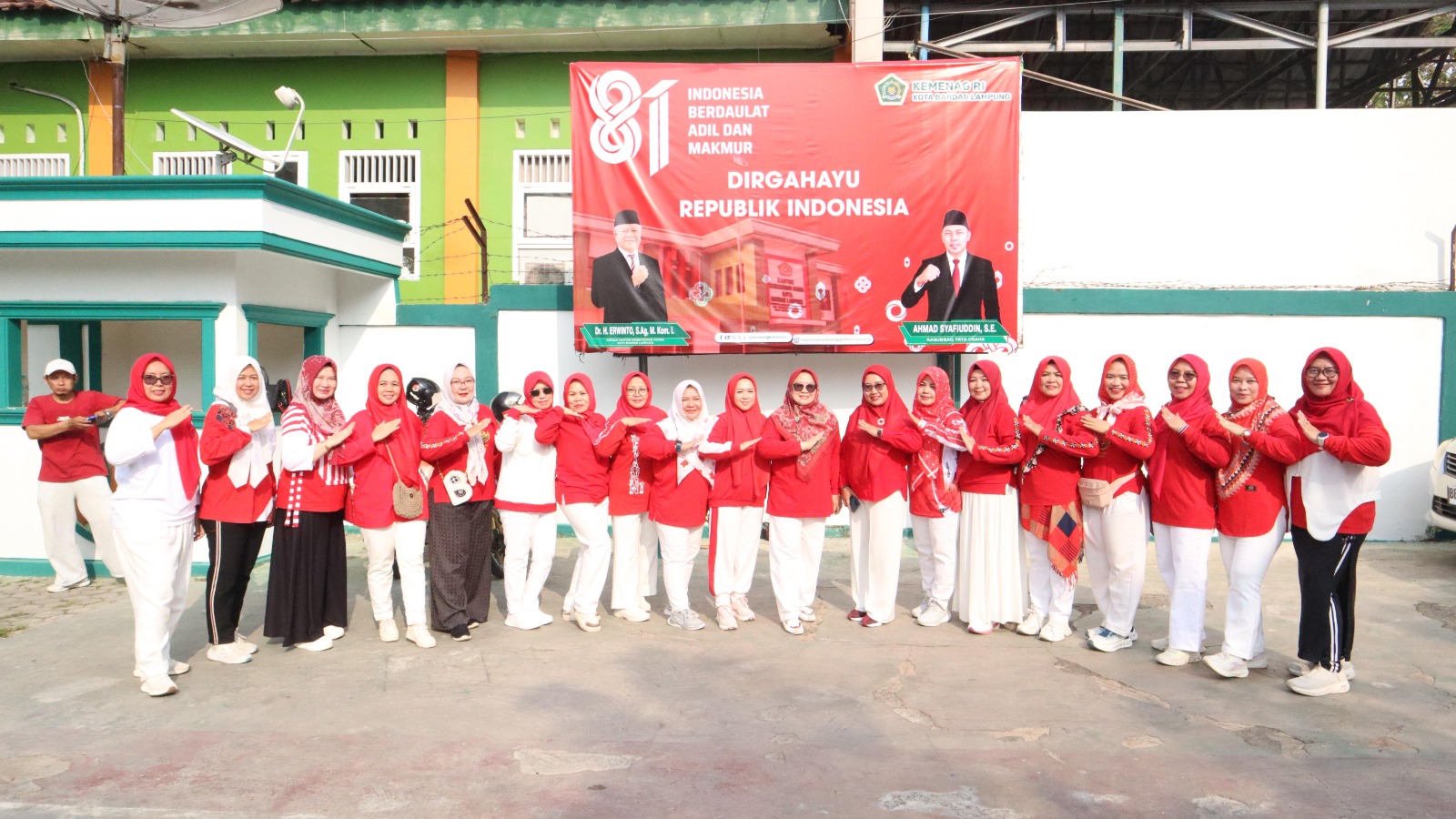DWP Kemenag Bandar Lampung Ambil Peran dalam Semarak HUT Ke-81 RI