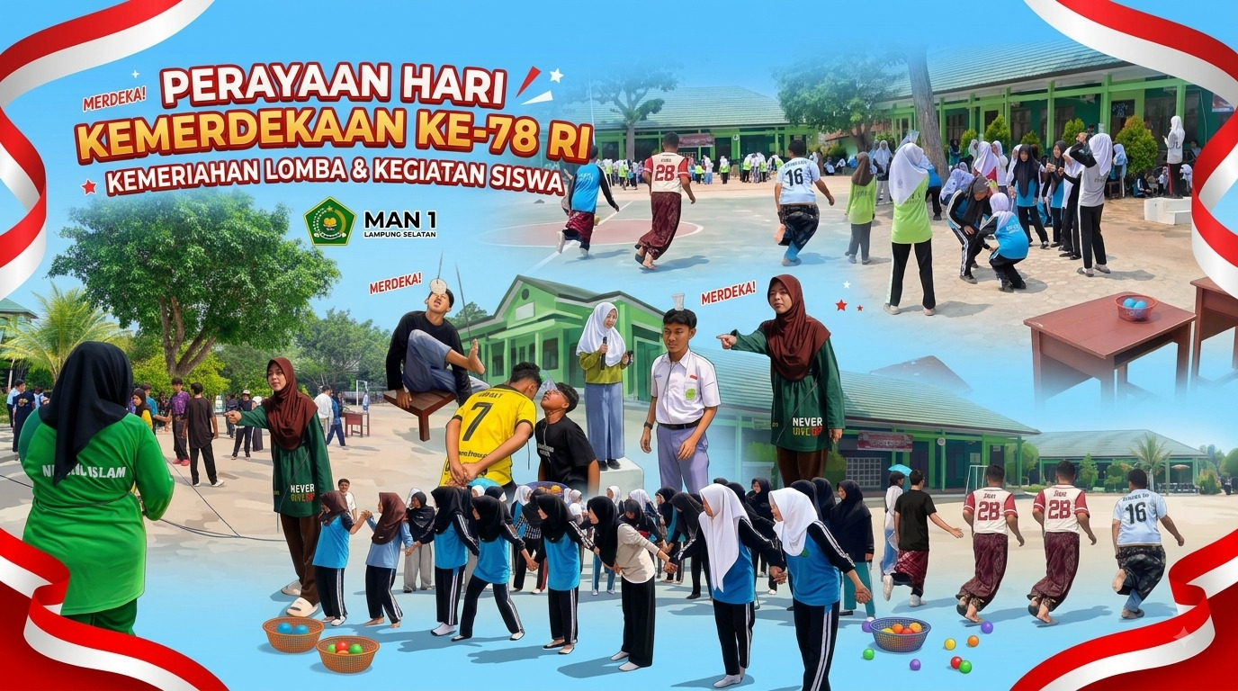 Menganyam Kebersamaan, Mengukir Prestasi: Semarak Peringatan HUT RI ke-81 di MAN 1 Lampung Selatan