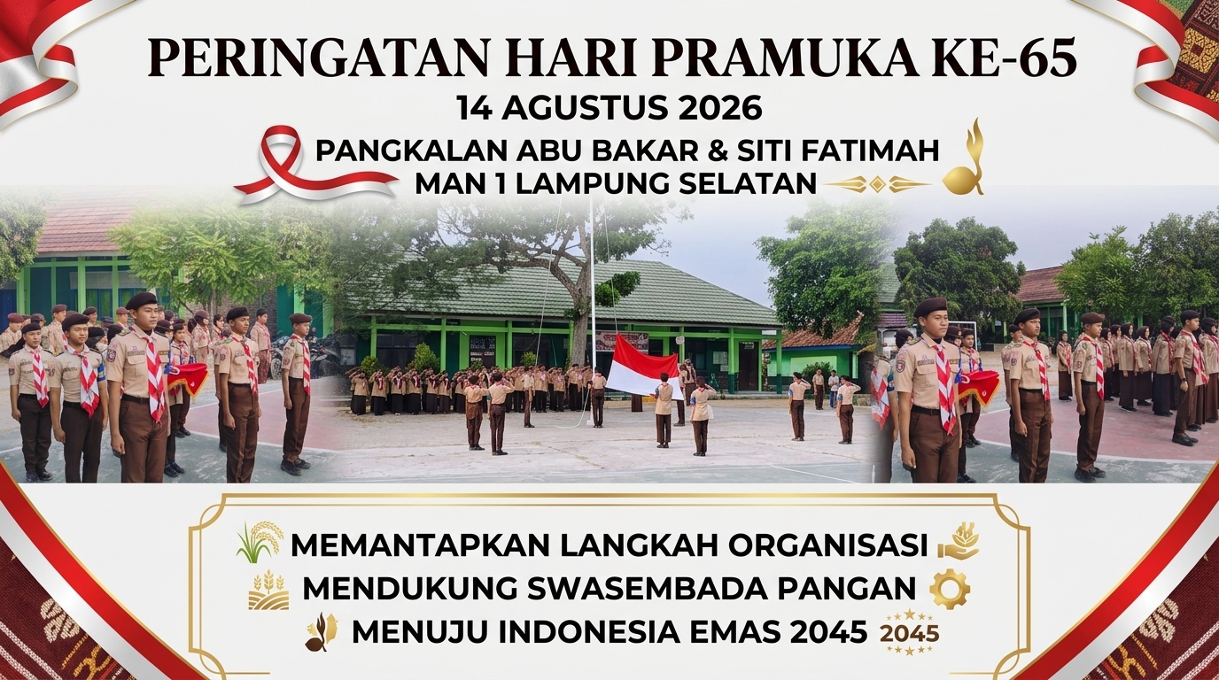 Mengabdi untuk Negeri: Peringatan Hari Pramuka Ke-65 MAN 1 Lampung Selatan Tegaskan Peran Strategis Generasi Muda Menuju Indonesia Emas 2045
