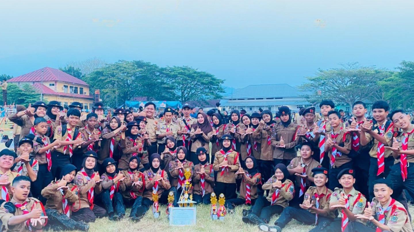 Borong Prestasi, Pramuka MTsN 1 Lamsel Raih Gelar Juara Umum LKK Kwarran Kalianda 2026