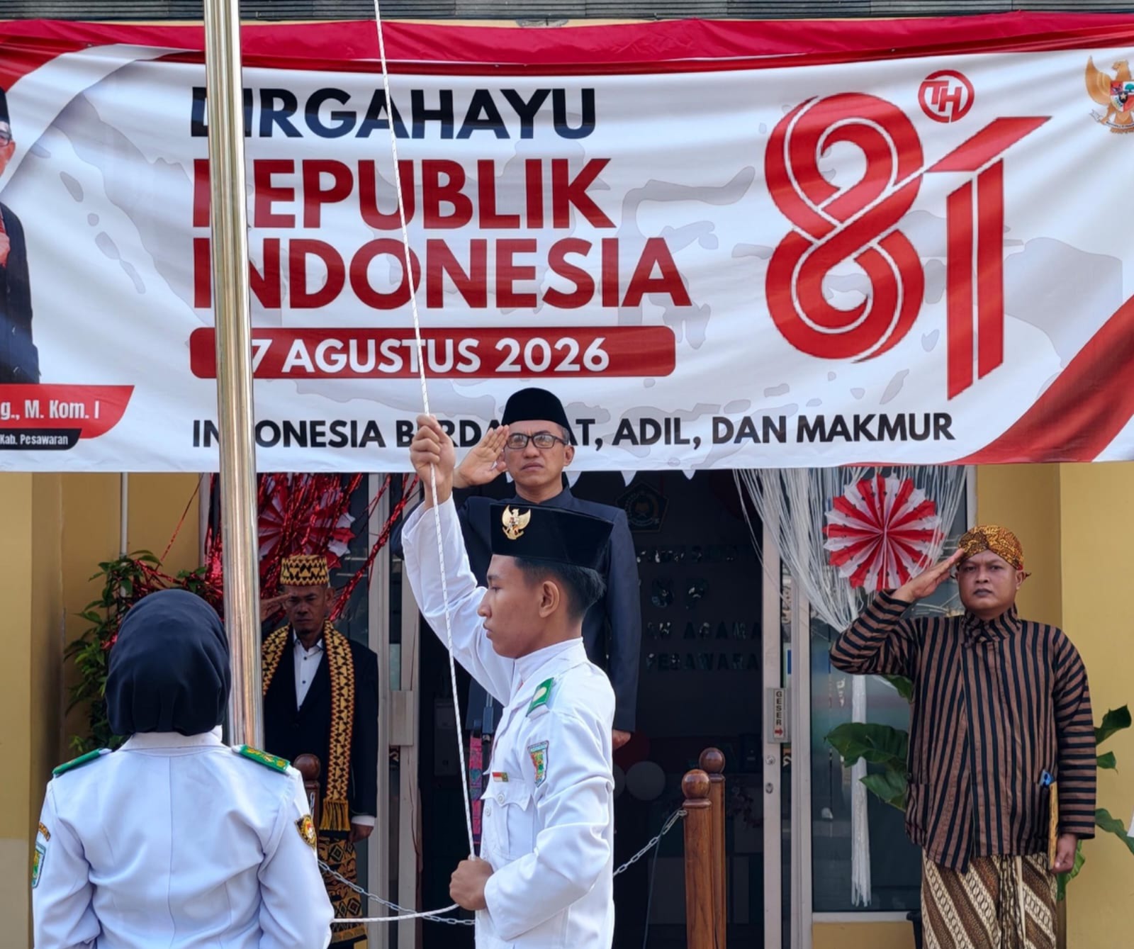 HUT ke-81 RI, Kemenag Pesawaran Perkuat Semangat Kebangsaan dan Persatuan