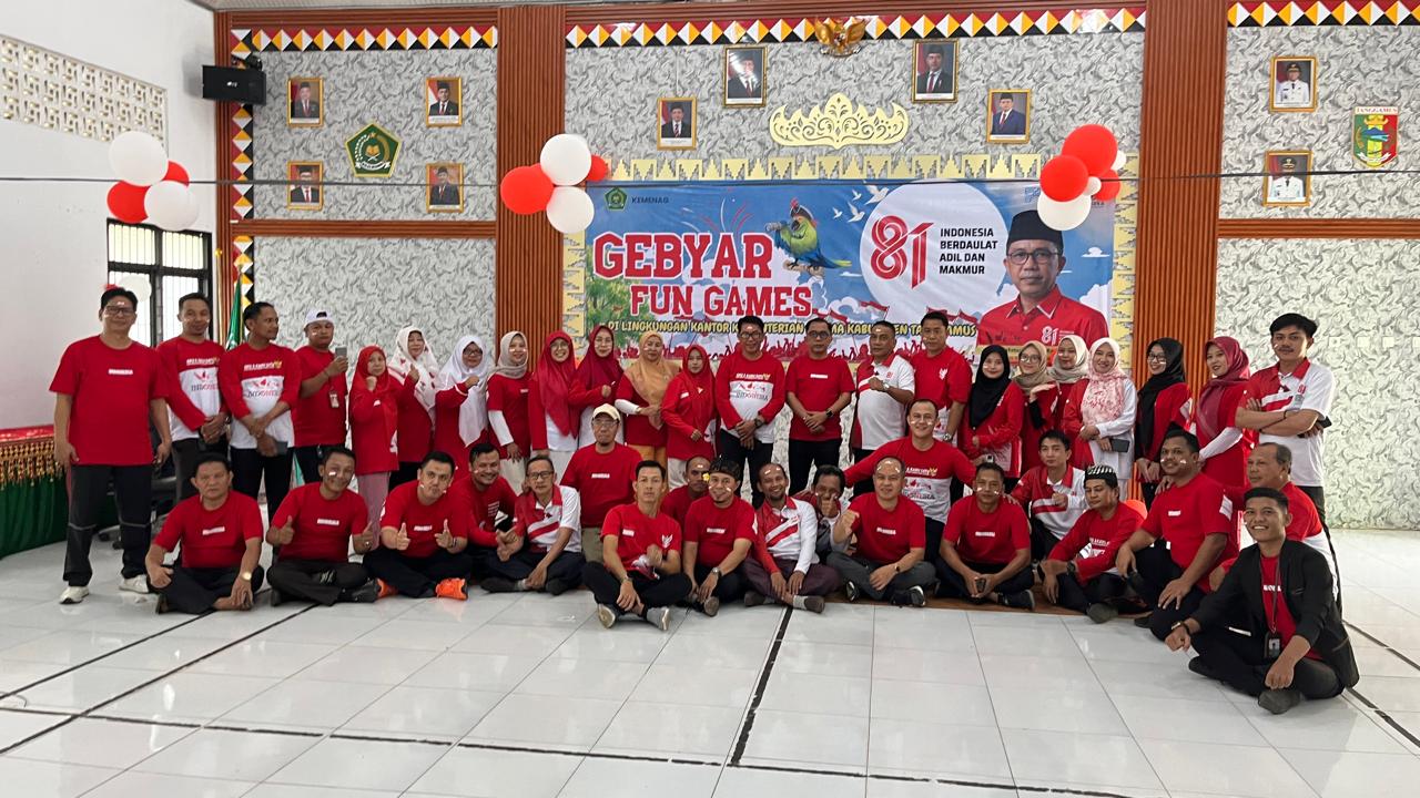 Kemenag Tanggamus Gelar Perlombaan Semarak HUT ke-81 RI