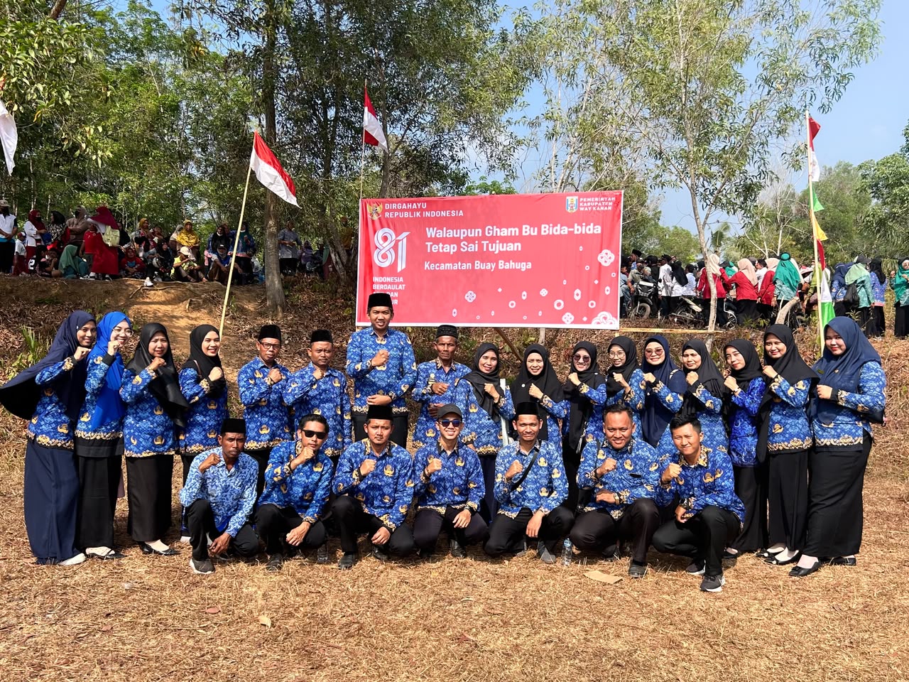Tumbuhkan Nasionalisme, MIN 4 Way Kanan Ikuti Upacara 17 Agustus