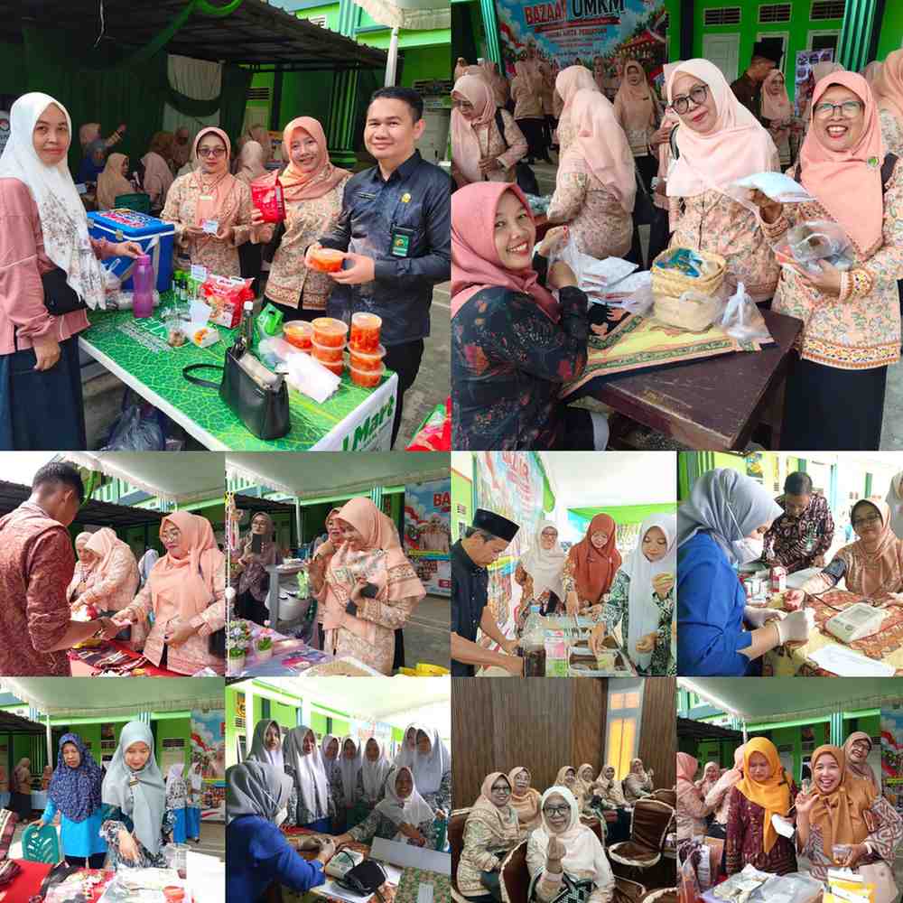 Dukung Produk Lokal, Guru dan Sivitas Akademika MAN 1 Metro Padati BAZAAR UMKM DWP Kemenag