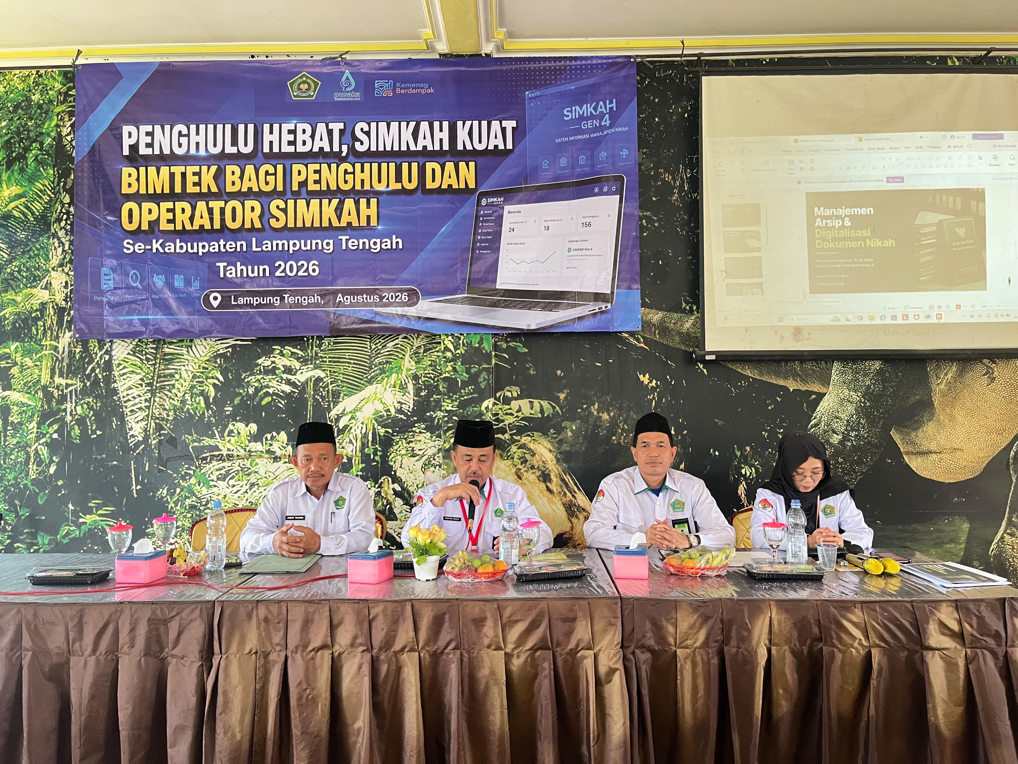 Perkuat Layanan Nikah di 28 KUA, Kemenag Lampung Tengah Bekali 60 Penghulu dan Operator SIMKAH