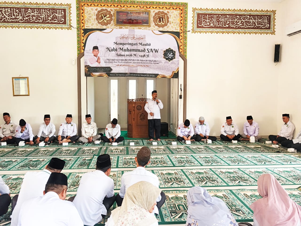Peringati Maulid Nabi, Kemenag Pesawaran Ajak Jajaran Teladani Akhlak Rasulullah