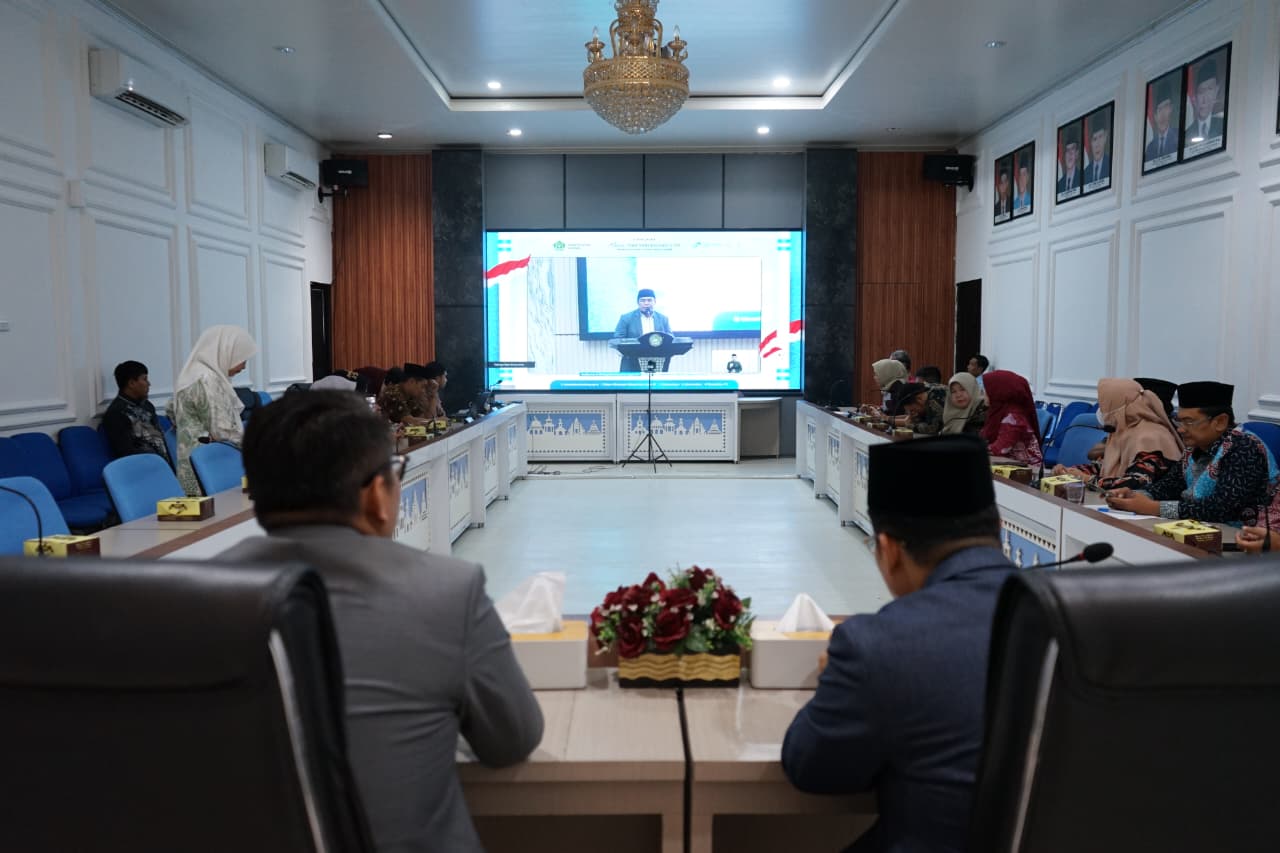 Kakanwil Kemenag Lampung Ikuti Peluncuran Gema Selawat Kebangsaan