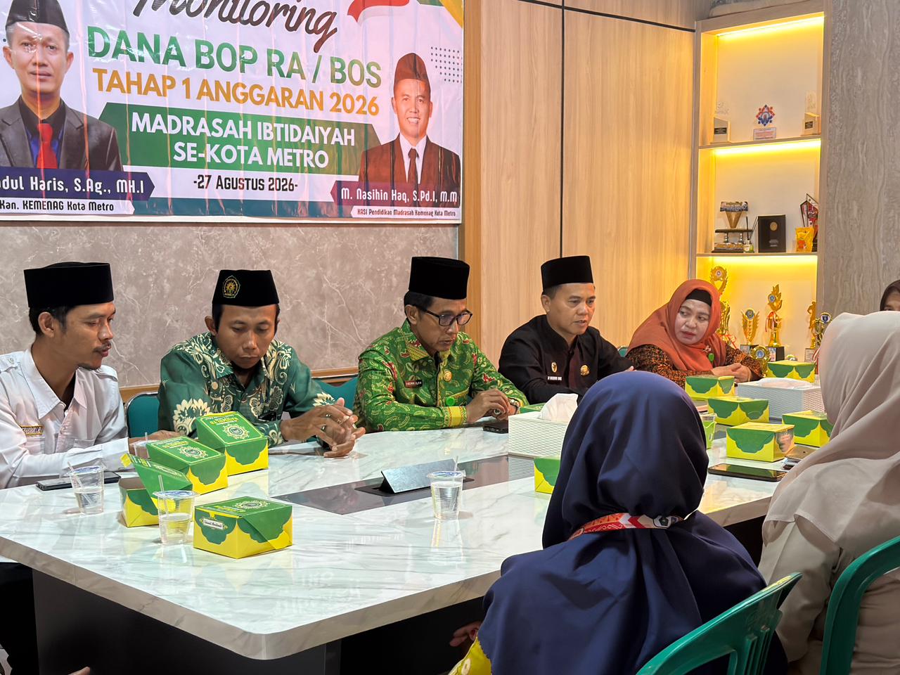 Kemenag Metro Monitoring Dana BOP RA/BOS Tahap I Tahun Anggaran 2026 di MIM Hadimulyo