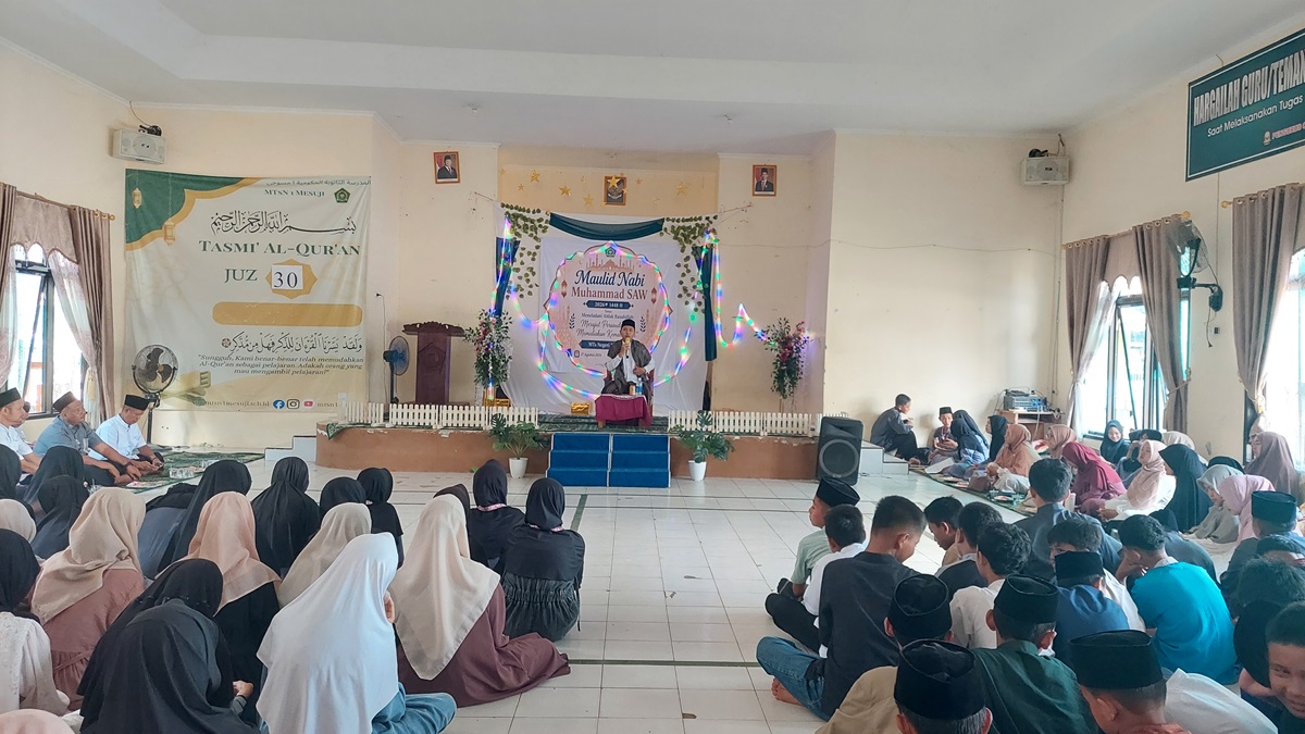 MTsN 1 Mesuji Gelar Tabligh Islamiyah, Ajak Murid Teladani Akhlak Rasulullah