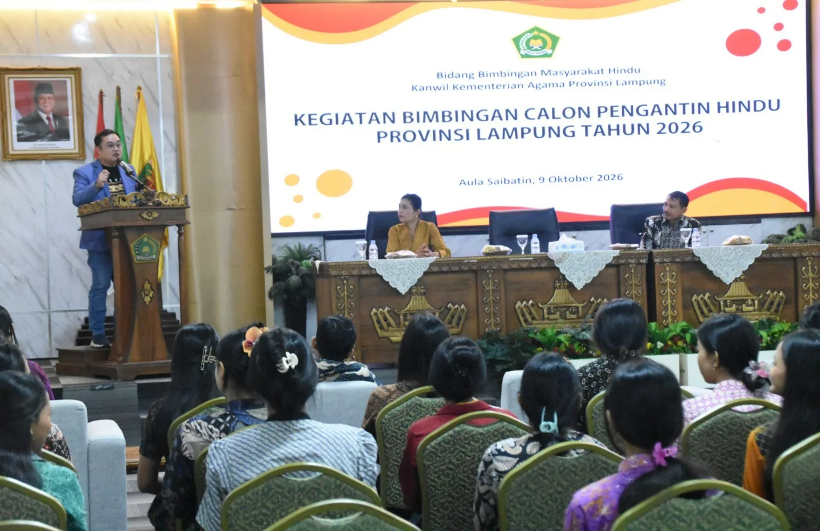 Bimbingan Calon Pengantin Hindu, Kakanwil Tekankan Kematangan dan Tanggung Jawab