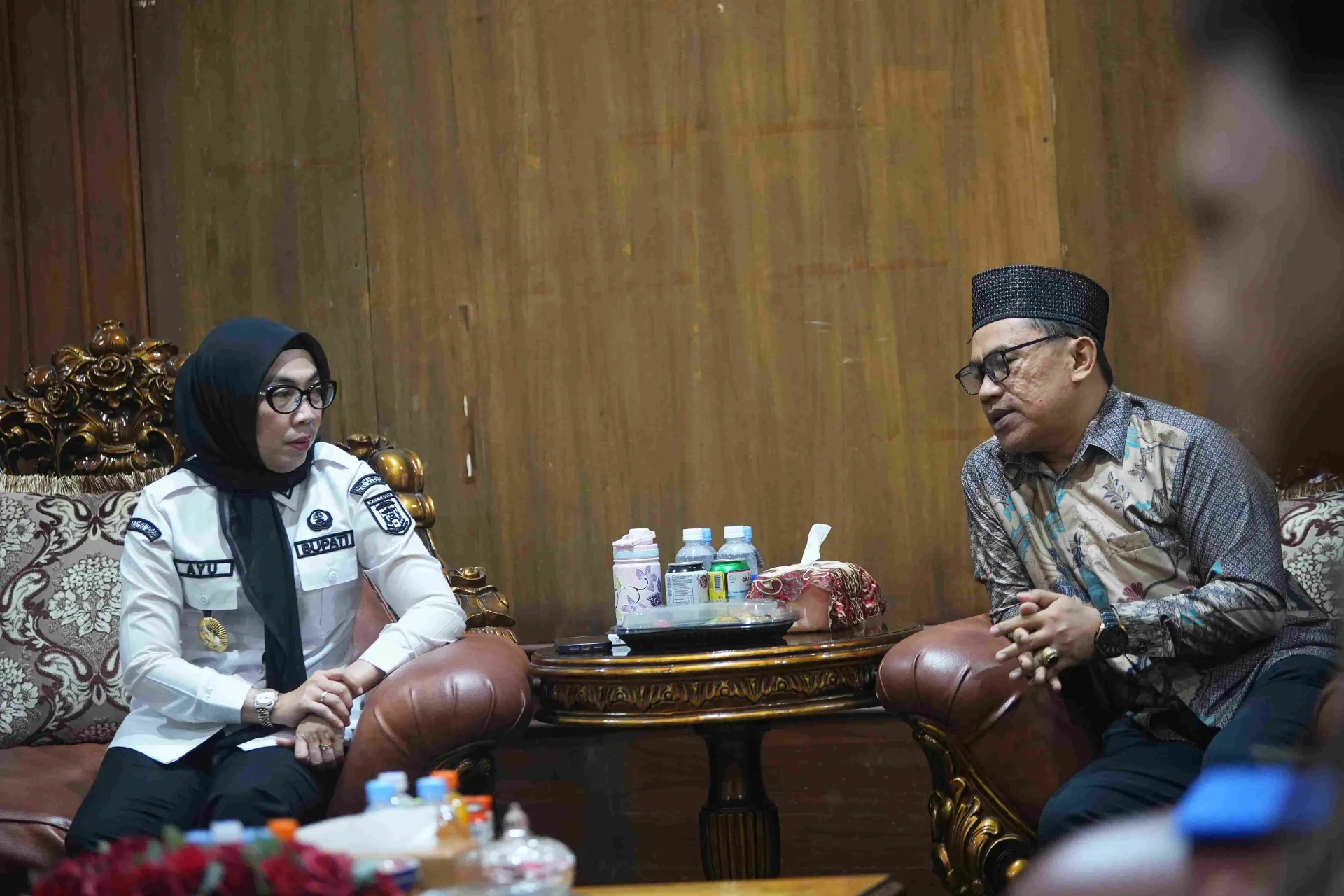 Perkuat Dukungan untuk Taman Kerukunan Ekoteologi, Kakan Kemenag Way Kanan Audiensi dengan Bupati